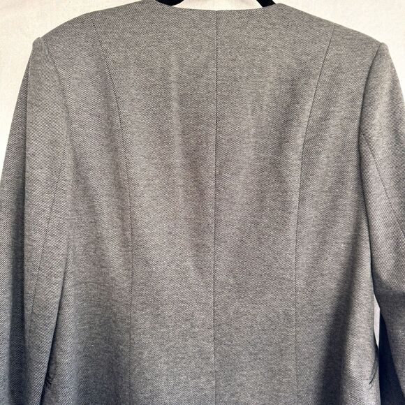 NWT Melissa McCarthy Seven7 Blazer Size M Open Front Gray Pockets Career Office - Picture 10 of 16